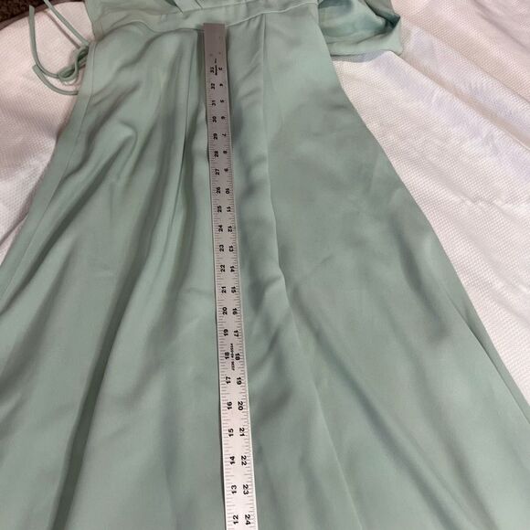 J. Crew‎ Dusty Shale Green Felicity Long Gown Dress Style b6547 Sz 00 NWT - Picture 11 of 16